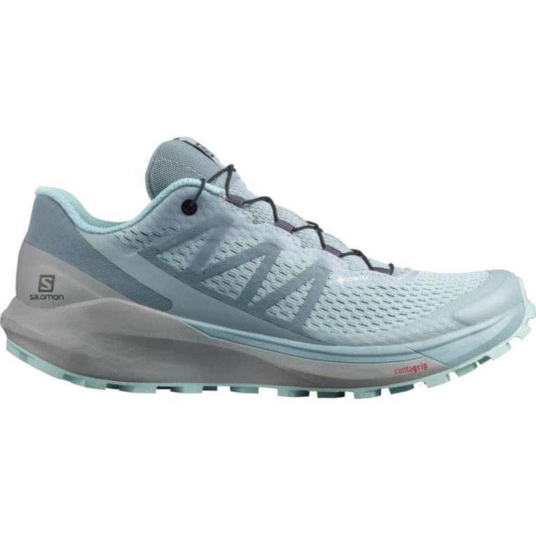 Tenis Para Trail Running Salomon Sense Ride 4 GTX Invisible Fit Mujer Azules Claro | MX QWBO958